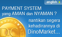 Bertransaksi menjadi lebih AMAN dan NYAMAN dengan DinoCoin. Nantikan segera kehadirannya di DinoMarket