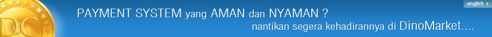 Bertransaksi menjadi lebih AMAN dan NYAMAN dengan DinoCoin. Nantikan segera kehadirannya di DinoMarket
